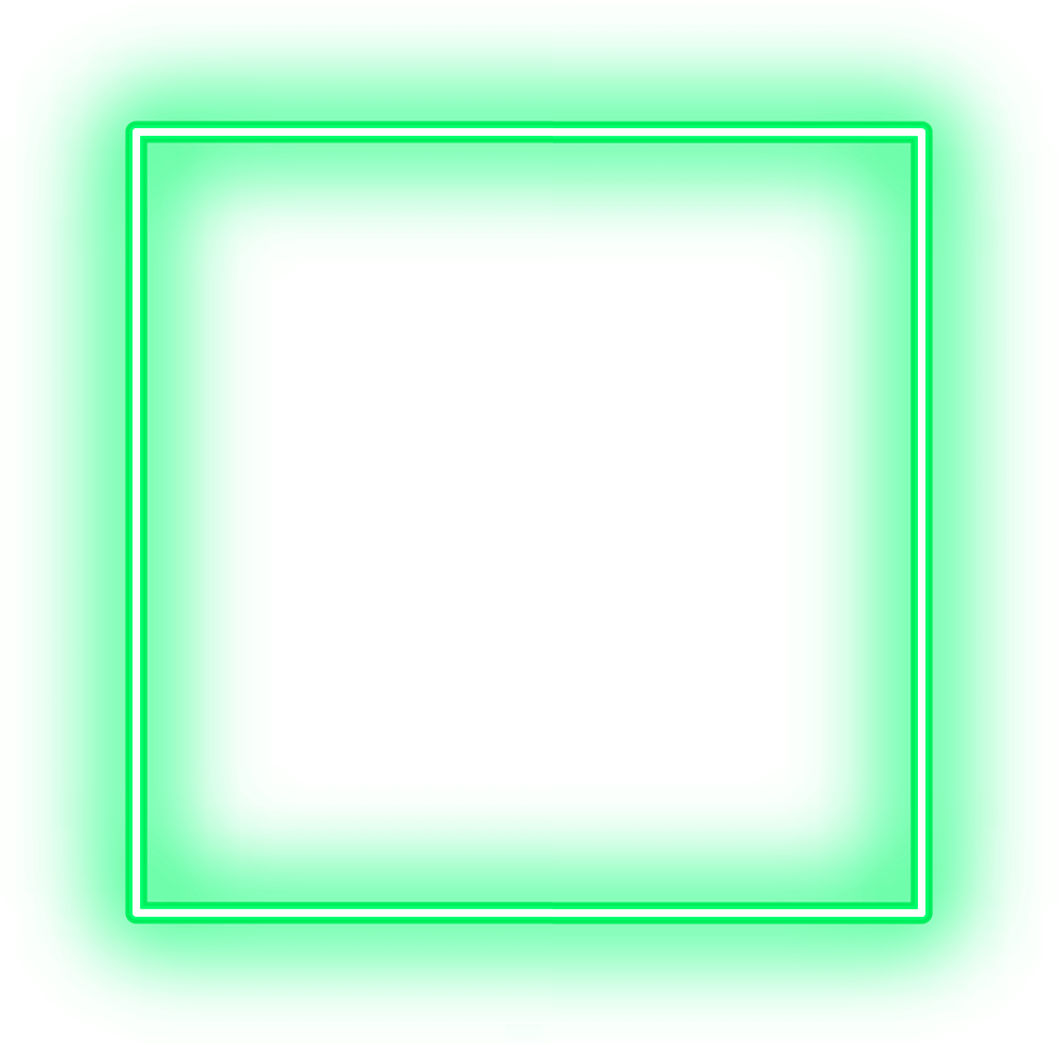 Green Square Neon