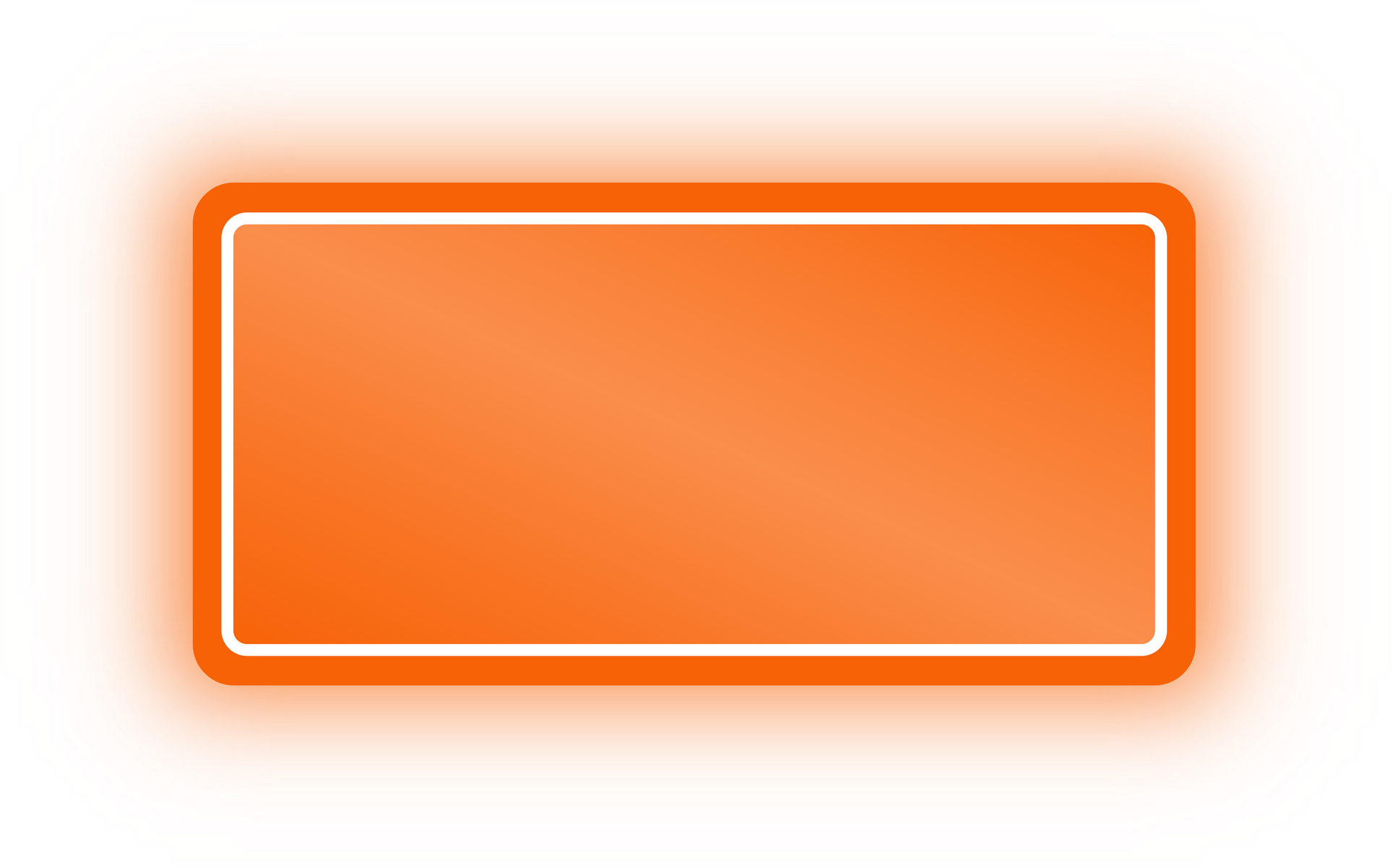 Neon Orange Rectangle Banner, Neon Rectangle